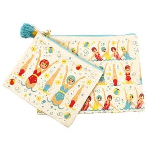V46855 - Swimmers Canvas Pouch S/2 4/PK