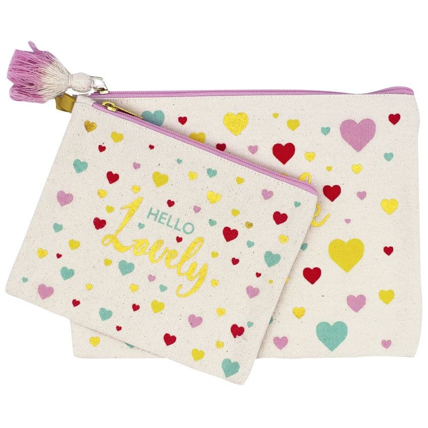 V47210 - You Rock Canvas Pouch S/2 4/PK