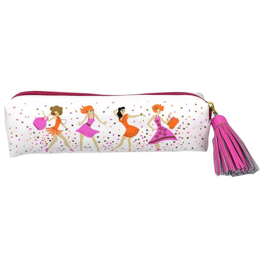 V47227 - Dancing Girls Leather Pouch 4/PK