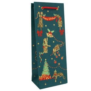 V47425 - Festive Leopard Bottle Bag 10/PK