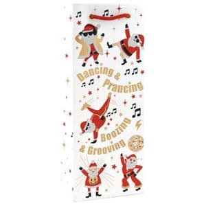 V47463 - Rockin Santa Bottle Bag 10/PK