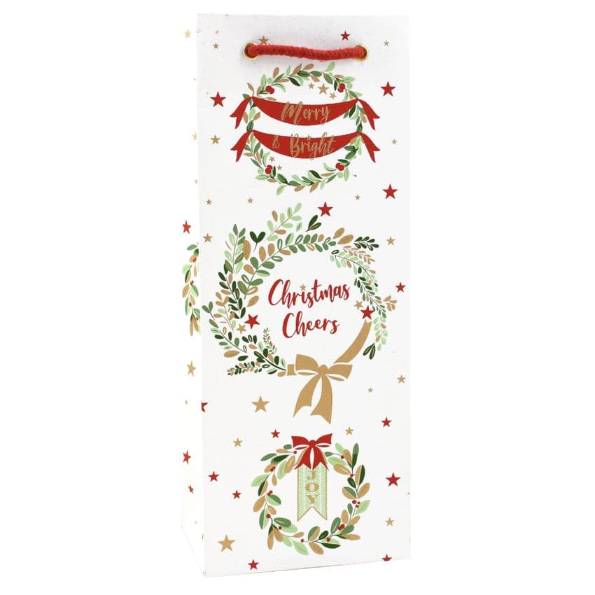 V47579 - Wreaths Bottle Bag 10/PK