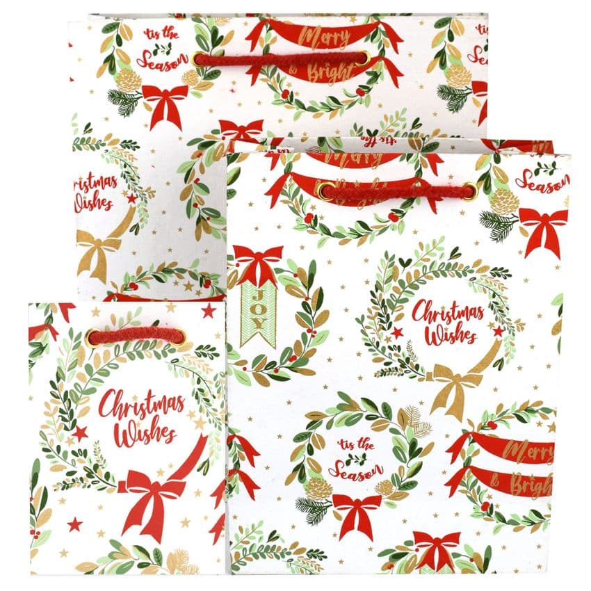 V47609; V47593; V47586 - Wreaths Bags 10/PK