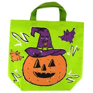 V48187 - Canvas Pumpkin Treat Bags 6/PK