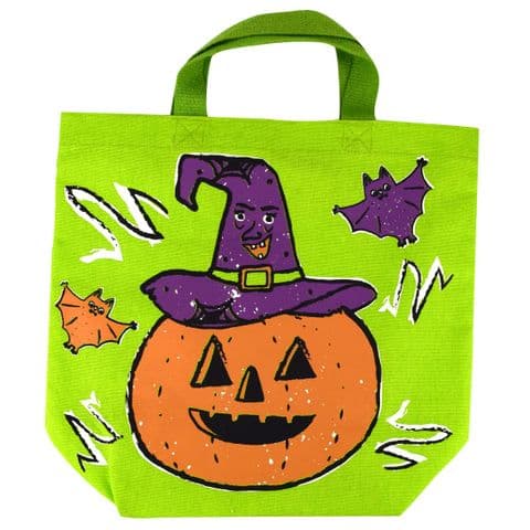 V48187 - Canvas Pumpkin Treat Bags 6/PK