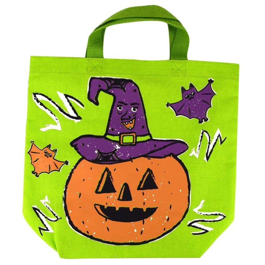 V48187 - Canvas Pumpkin Treat Bags 6/PK