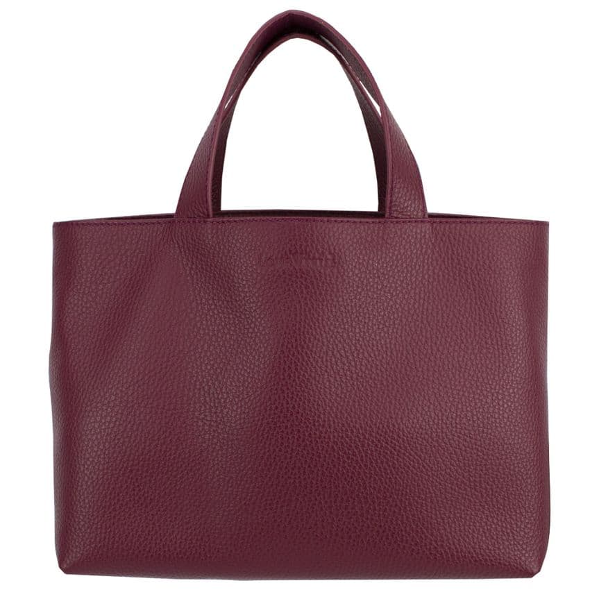 V48316 - Leather Plum Grab & Go Tote 1/PK