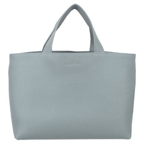 V48323 - Leather Sky Blue Grab & Go Tote 1/PK