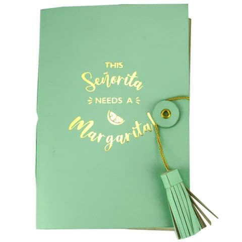 V48361 - Margarita Leather Journal Sage 4/PK