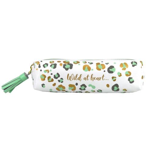 V48408 - Leopard Leather Pouch 4/PK