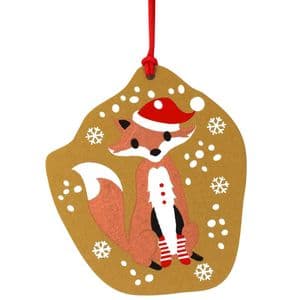 V48415 - Festive Fox Tags Set of 4 12/PK