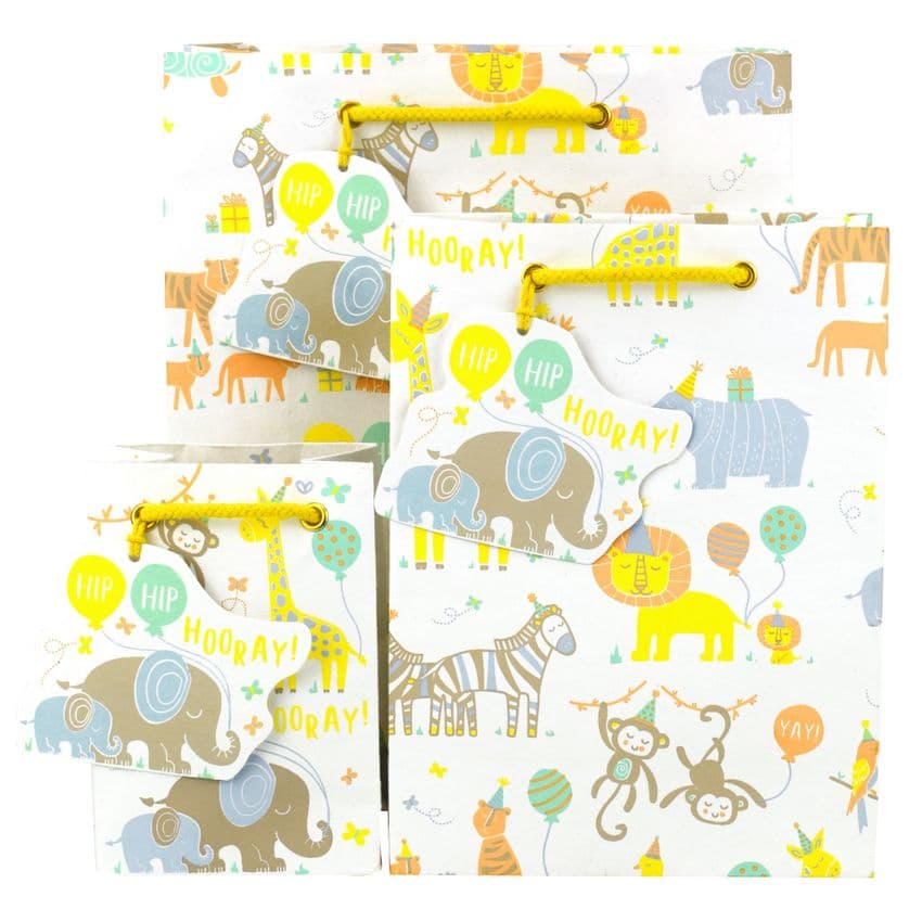 V48927; V48903; V48897 - Baby Animals Gift Bag & Tag GBG411.00 10/PK