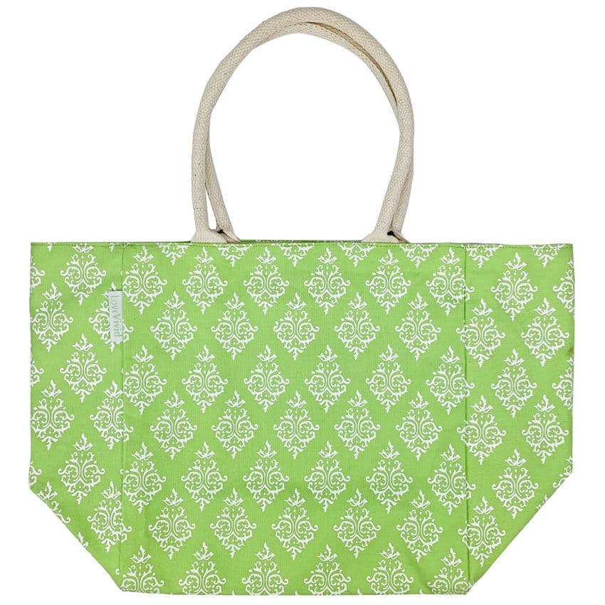 V49177 - Indian Summer Canvas 6 Pocket Tote 4/PK