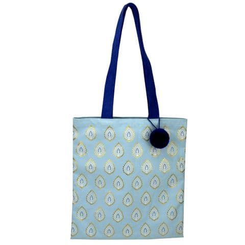 V49184 - Indian Summer Canvas Market Tote 4/PK