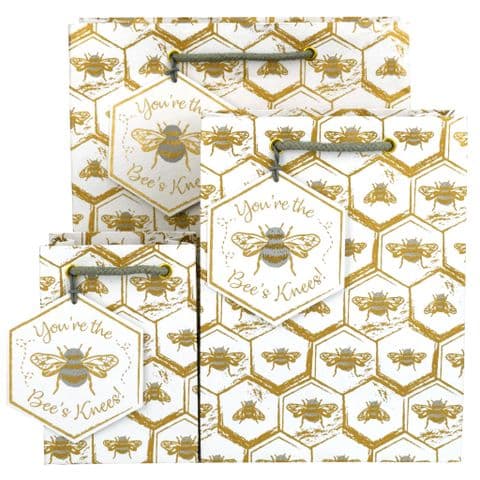 V49238; V49221; V49214 - Bees Gift Bag & Tag GBG423.00 10/PK