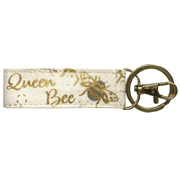V49290 - Bee Canvas Key Ring 6/PK