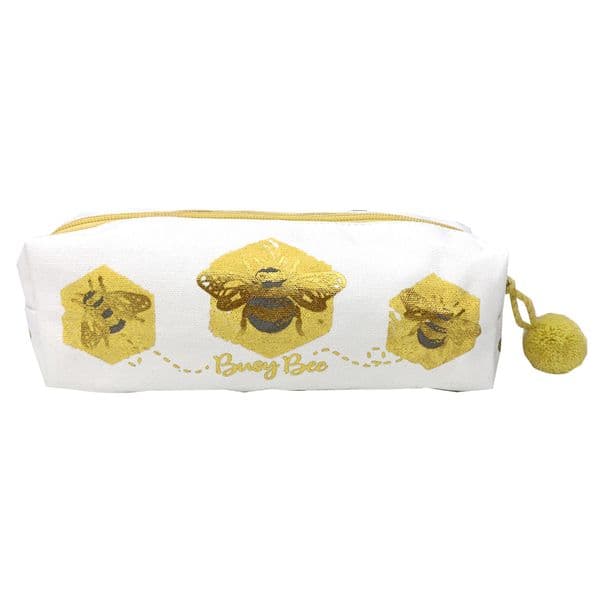 V49368 - Bee Canvas Pen Pouch 4/PK