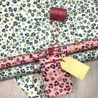 V49467; V49450; V49443 - Pink Leopard Gift Bag GBG374.10 10/PK