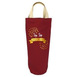 V49627 - Wine Time Finally' Washed Canvas Bottle Tote - CBB438.25 6PK