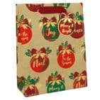 V49863; V49870; V49887 - Tartan Xmas Gift Bag & Tag - GBG431.100/20 10PK