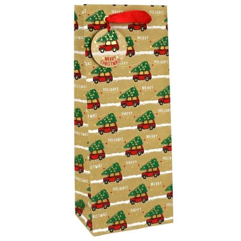 V50081 - Christmas Minis Bottle Bag & Tag - GBG425B.100 10PK