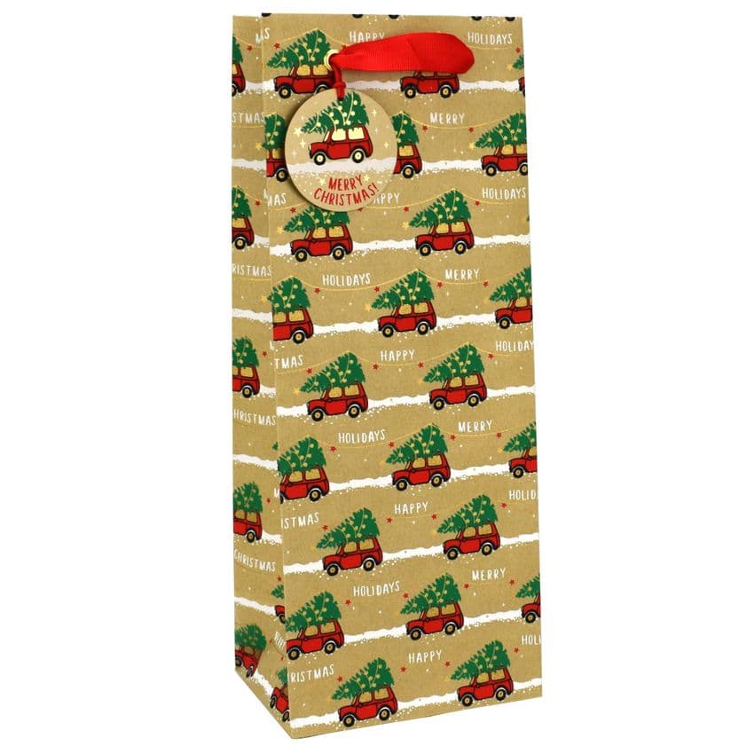 V50081 - Christmas Minis Bottle Bag & Tag - GBG425B.100 10PK