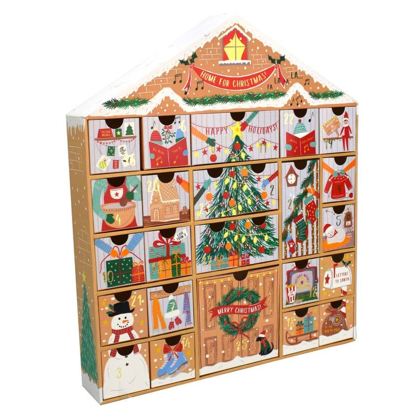 V50371 - House Shaped Advent - HAD464 4PK