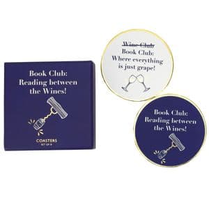 V50395 - Book Club Coaster - COA444 4PK
