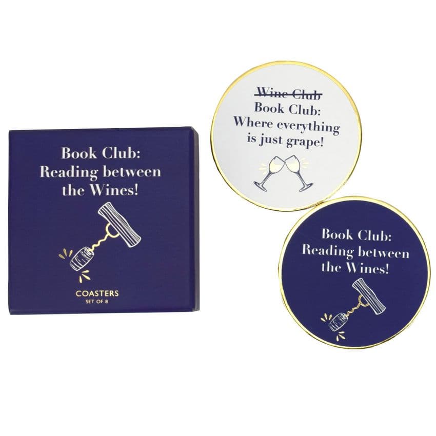 V50395 - Book Club Coaster - COA444 4PK