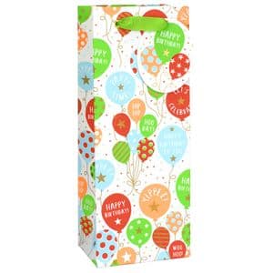 V51163 - Birthday Balloons Bottle Bag & Tag - GBG467B.00 10/PK
