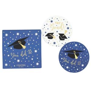 V51408 - Yay Grad Coasters S/8 - COA479 4/pk