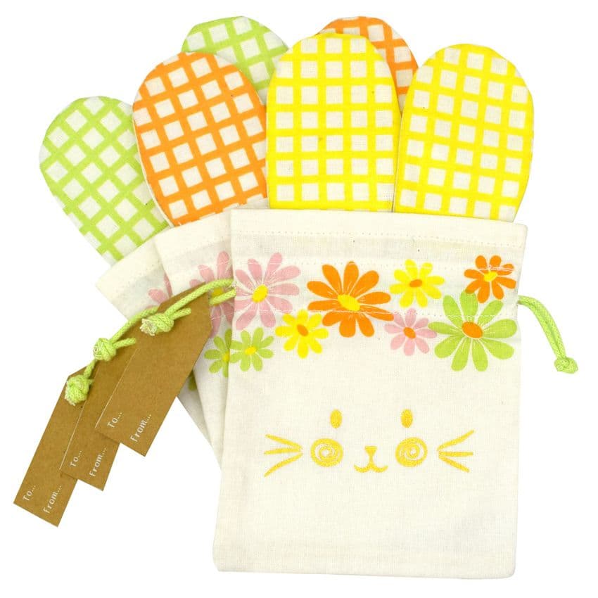 V51484 - Bunny Cotton Treat Bags S/3 - CEATREAT474 6/PK