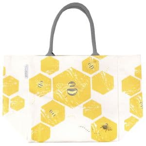 V51637 - Busy Bee Canvas 6 Pocket Tote - WCGB423 4/PK