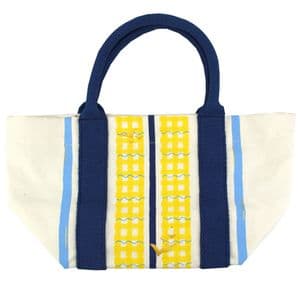 V51668 - Coastal Stripe Medium Canvas Boat Tote - WCBT480M 4/PK