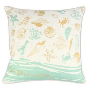 V51729 - Under The Sea Canvas Pillow - WCPIL478 4/PK