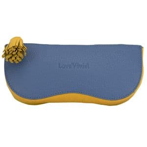 V51880 - Leather Sunglasses Case Cornflower Blue - SLSGC.49 2/PK