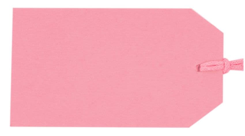 V61129 - Plain Gift Tags Rose Pink GTP12 30/PK