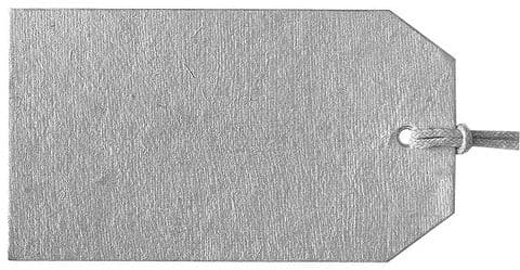 V61501 - Plain Gift Tags Silver GTP01 30/PK
