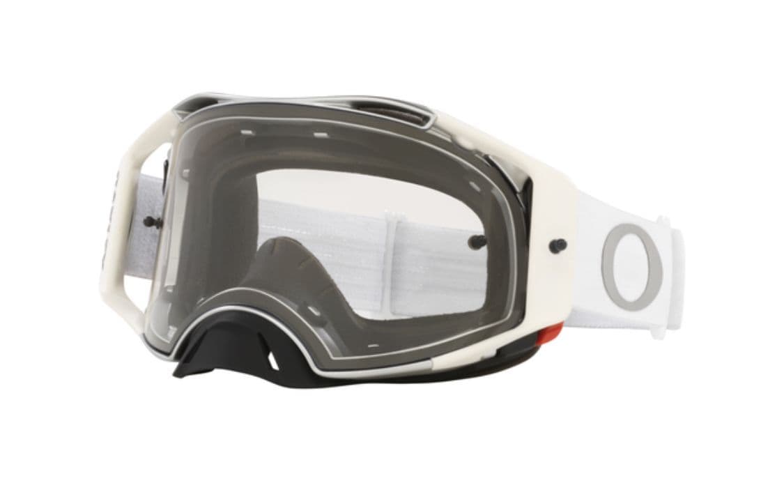 Oakley Airbrake MX Goggle Tuff Blocks White Clear Lens