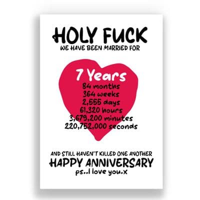 07 Years Wedding Anniversary Card | Still Madly in Love! (5)