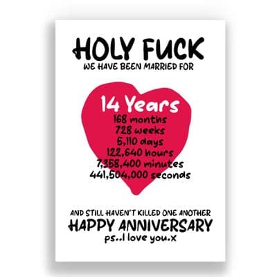 14 Years Wedding Anniversary Card | Still Madly in Love! (5)