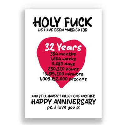 31 Years Wedding Anniversary Card | And We Still Haven't Killed One Another!