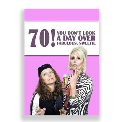 70th Birthday Card | Absolutely Fabulous!