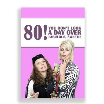 80th Birthday Card | Absolutely Fabulous!