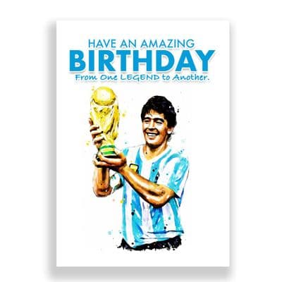 Argentina Birthday Card | Diego Maradona