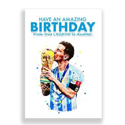 Argentina Birthday Card | Lionel Messi