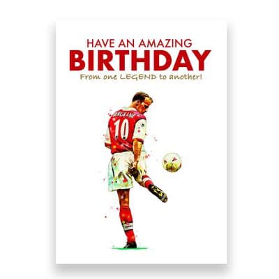 Arsenal Birthday Card | Dennis Bergkamp