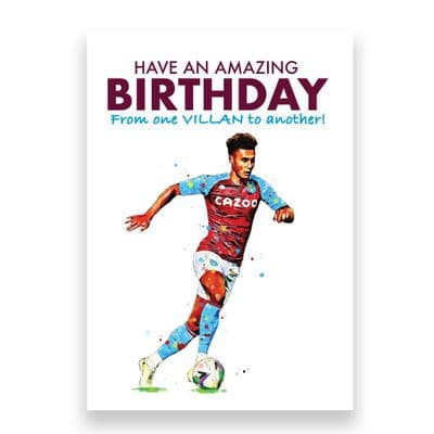 Aston Villa Birthday Card | Ollie Watkins