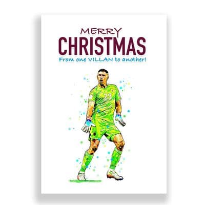 Aston Villa Christmas Card | Emiliano Martínez