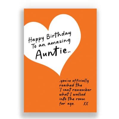 Auntie Birthday Card | Can't Remember!